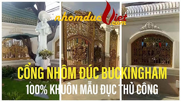 Cổng nhôm đúc | Bàn giao bộ cổng Buckingham tại giáo xứ Bùi Chu | Nhôm Đúc Việt - Mạnh Quân Phát