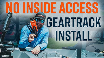 How to install gear track on your fishing kayak with NO ACCESS to inner hull