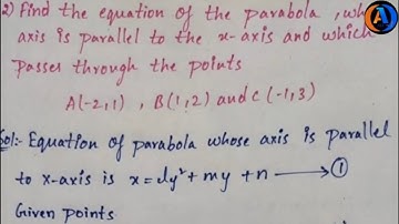 Inter 2nd year maths 2b parabola 7marks