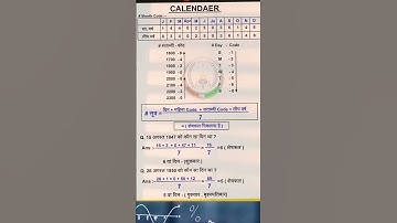 किसी तिथि को कौन सा दिन था। Kisi tarikh ka din kaise nikale। Calendar Trick। #shortsvideo #shorts
