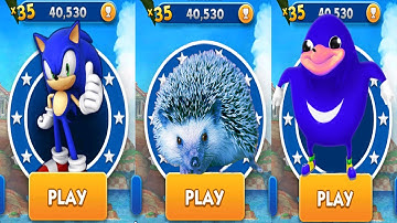 Sonic Dash vs Go Sanic Goo vs Ugandan Sonic MEME - All Characters Unlocked