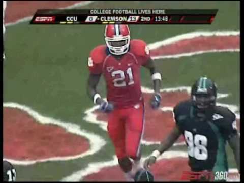 Coastal Carolina @ Clemson- Jacoby Ford TD Pass to...