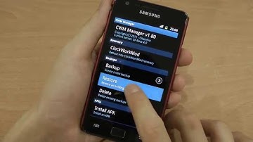 How to restore Samsung Galaxy S2 with ClockworkMod Recovery?