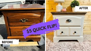Quick nightstand DIY makeover | Beginner and budget friendly