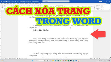 Cách xóa trang trong Word nhanh và đơn giản