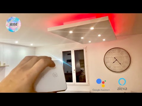 Interrupteur connecté sans neutre Google Home (sans fil zigbee)