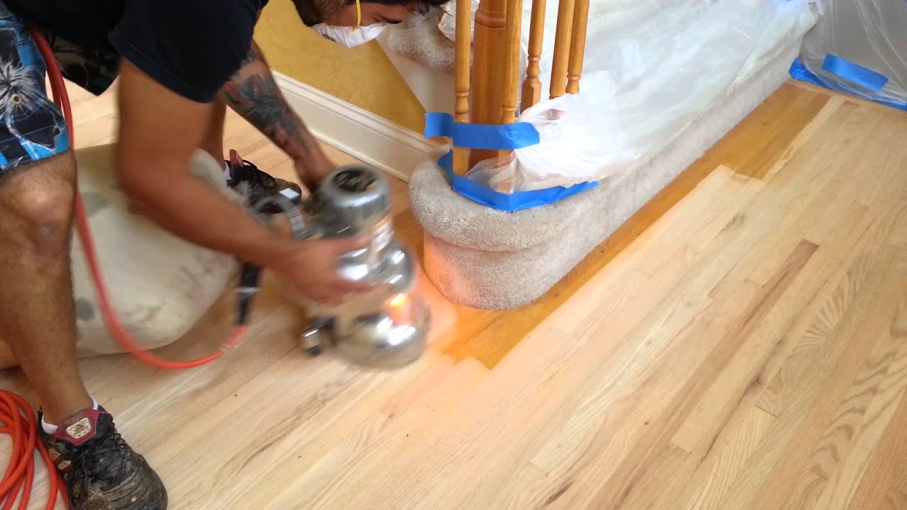 Circular Sander on Hardwood Floors. YouTube
