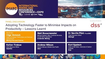 Panel Discussion: Adopting Technology Faster to Minimise Impacts on Productivity – Lessons Learnt