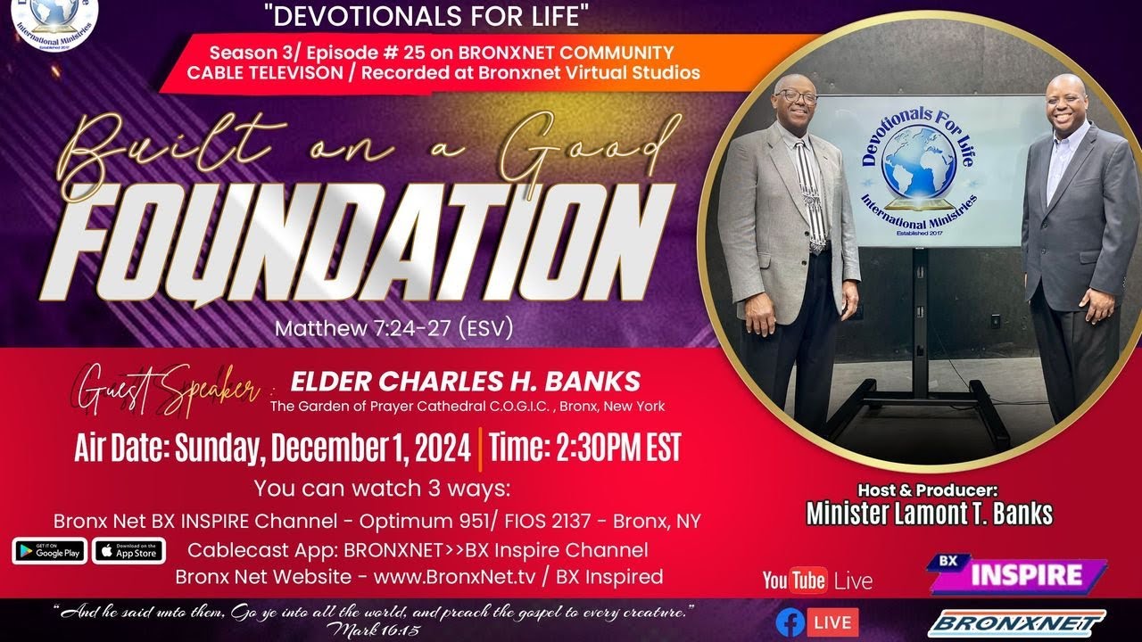 BUILT ON A GOOD FOUNDATION!  (Bronxnet Cable T.V.)