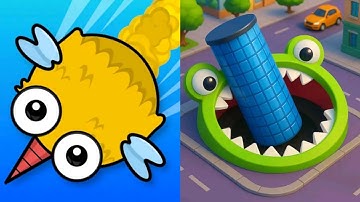 Mosquito.io VS Hole.io Max All Levels Gameplay Android,iOS NEW UPDATE