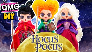 OMG DIY Hocus Pocus Sanderson Sisters Doll Makeover Halloween