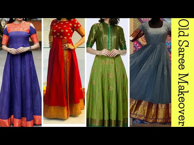 Old net Saree DIY Ideas - Use these tips to Convert Old Net Sarees Into  Beautiful Dresses | Net saree, Net dress design, Saree dress