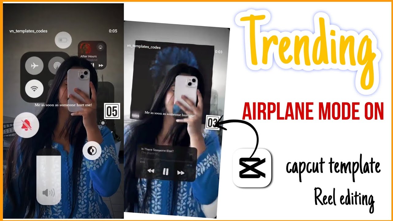 Airplane mode on Capcut template Airplane mode on reel editing