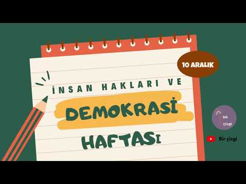 İnsan Hakları ve Demokrasi Haftası-Okul Öncesi