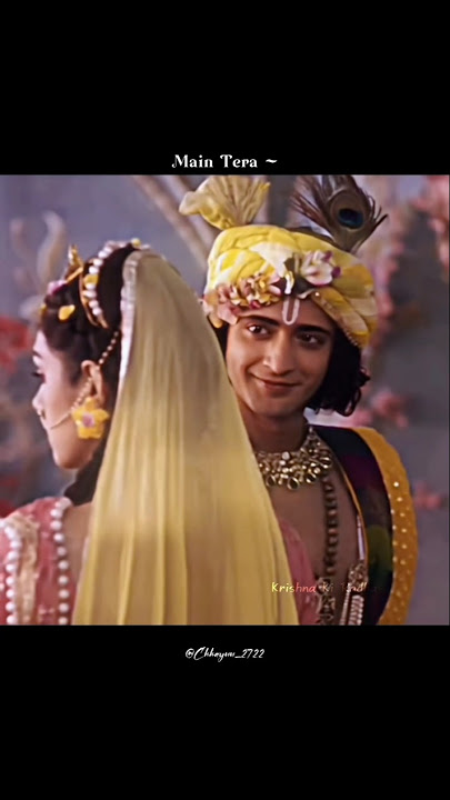 Main Tera 💞🌈🤍🌸|| RadhaKrishna status|| #shortvideo #radhekrishnalovestory