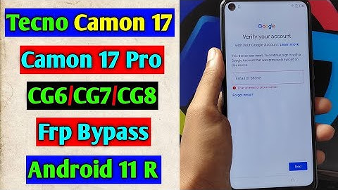How to bypass Tecno Camon 18i ( CG6 ) Google Account 2022.