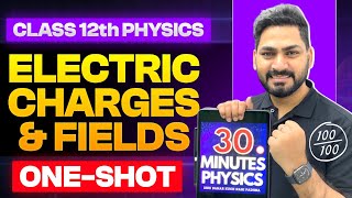 Electric Charges and Fields Class 12 Physics | Revision in 30 Minutes | JEE | NEET | CUET | Boards
