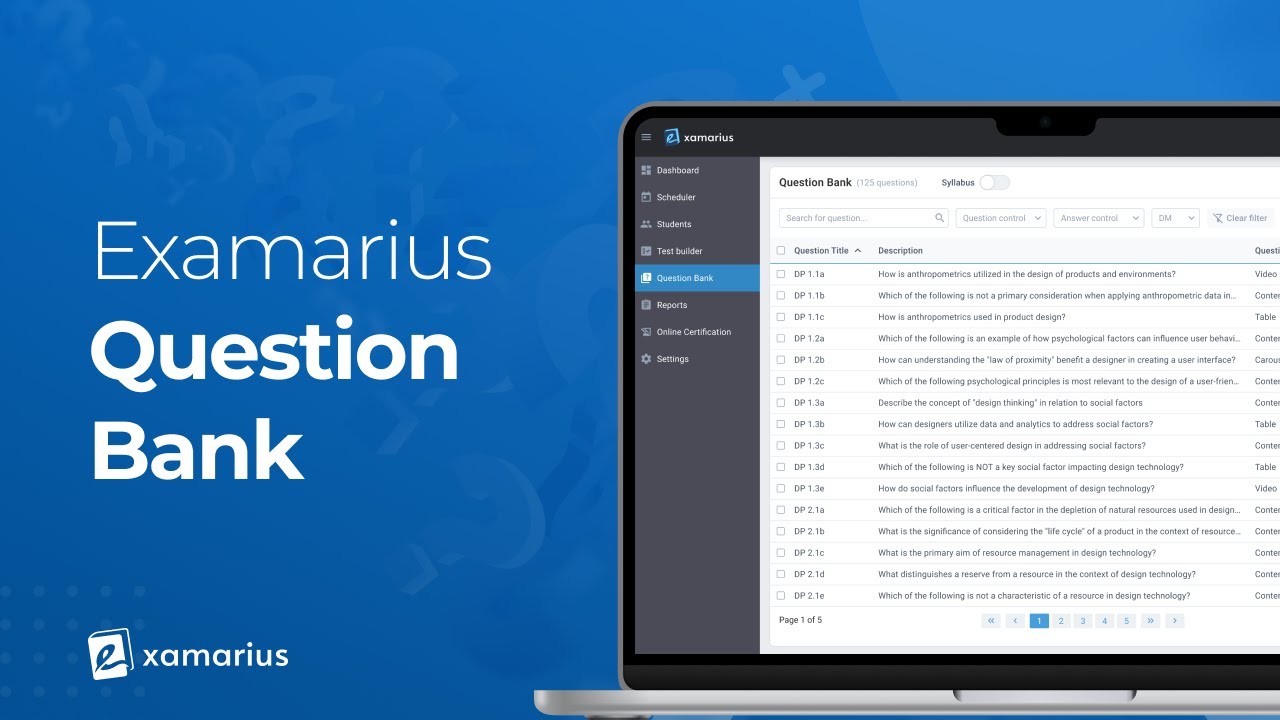 Introducing Examarius Question Bank