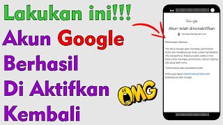 Akun dinonaktifkan gmail