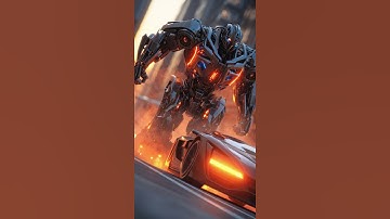 Robot Convert to Car #roboticmower #transformers #automobile #robot #robottransformation