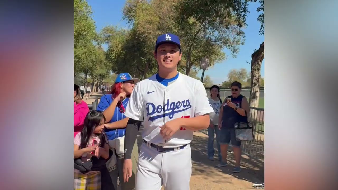 ドジャースキャンプの花道に登場した様々な人たち。アリゾナキャンプ現地映像。#shoheiohtani #dodgers #springtraining #yamamoto#freeman#大谷翔平
