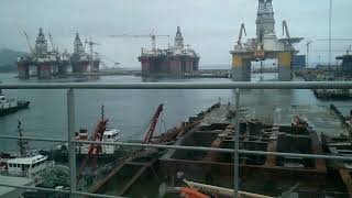 Ichthys project - Turret lift off operation from vessel