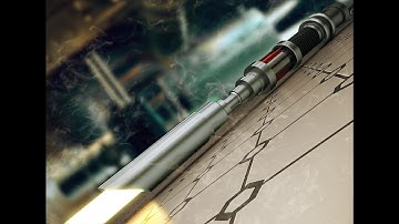 Modeling and Texturing a Lightsaber in maya and keyshot Part 2