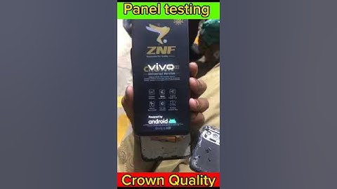 Mobile Screen panel testing  Crown Quality crown the king of panel #shorts #shortfeeds #shortsvideo