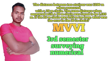 calculate error in chain|chain surveying|error in chain surveying|Diploma In Civil Engineering|