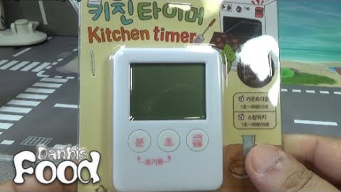 다이소 키친 타이머, 카운트다운 스톱워치가 가능한 저렴한 주방용 시계 리뷰