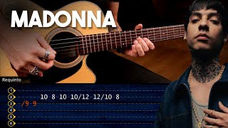 Madonna - Natanael Cano, Oscar Maydon GUITARRA Tutorial REQUINTO   ACORDES Christianvib