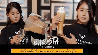 कफि सिक्ने ठाउँ  - Making Blended Caramel Macchiato| Coffee Class | ashish shrestha |