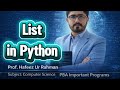 Python List Complete Tutorial | List Methods, Programs & Practice Questions | Class 11 & 12
