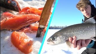 BEST Fish I've Ever Tasted -- Arctic Catch and Cook (On The Ice)