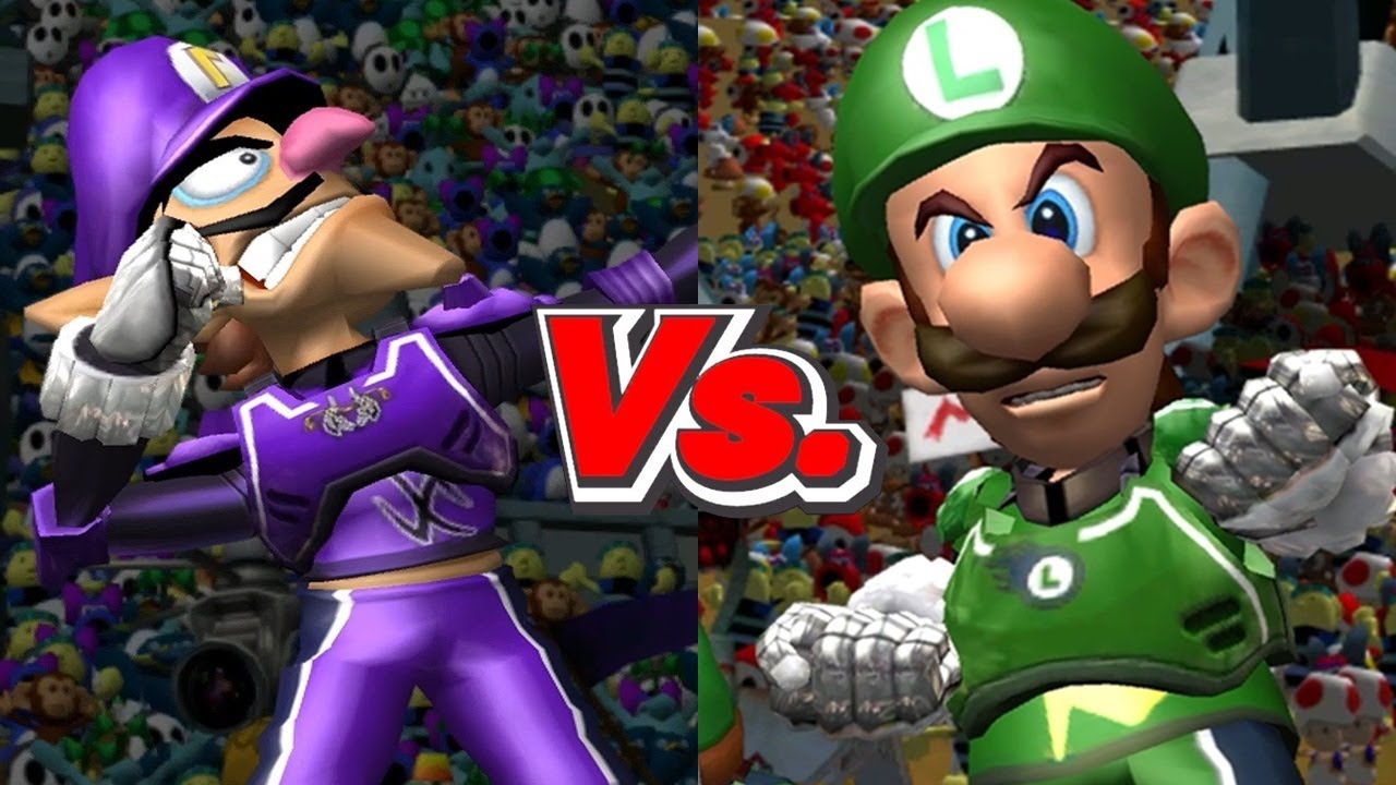 Mario Strikers Charged - Waluigi Vs. Luigi