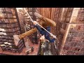 Young peter parker swinging freeroam spiderman 2 ps5 gameplay