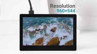 Waveshare 5inch HDMI AMOLED, Capacitive Touch Display, Supports Raspberry Pi, 960×544 resolution