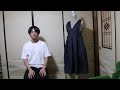 着物をリメイクしてジャンパースカートを作ってみたら大島紬らしさも感じられる昭和レトロな服ができた