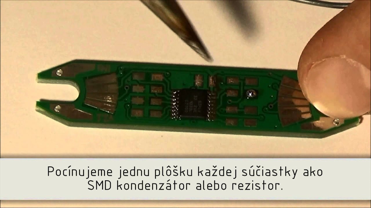 Spájkovanie SMD súčiastok - návod