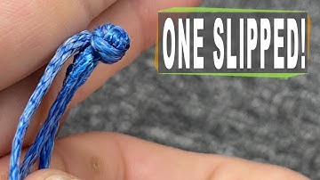 Three tiny soft shackles tested