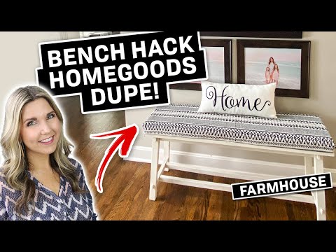 Furniture on a Budget ⭐ Bench Hack ⭐ Homegoods Inspired DIY thumbnail