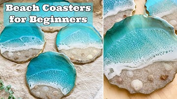 Resin Art for Beginners: Complete Resin Beach Coaster Tutorial