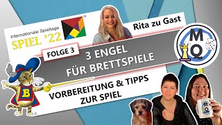 SPIEL 22 Pläne & Tipps für die Spielmesse SPIEL 2022 in Essen - 3 Engel für Brettspiele