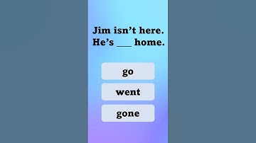 Go Went or Gone? # shorts | English Grammar Quiz | #english #englishgrammar