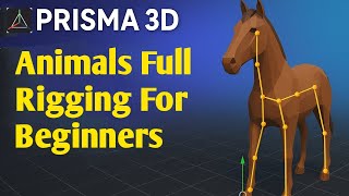 Prisma 3d Animals Bone Rigging For Beginners || Rigging || Prisma 3d Tutorial || Black Youtuber screenshot 5