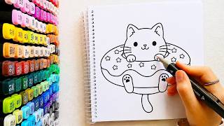 Don’t miss this cute cat coloring! (The result is unbelievable 😻🎨)