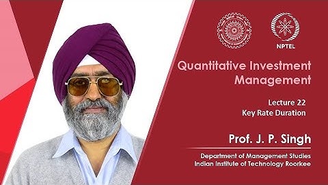 Lecture 22: Key Rate Duration