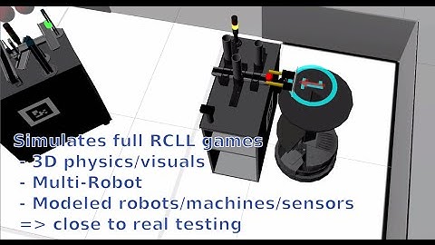 RoboCup Logistics League (RCLL) Simulation with Gazebo