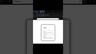 create Login form in HTML /CSS #html #css3 #coding