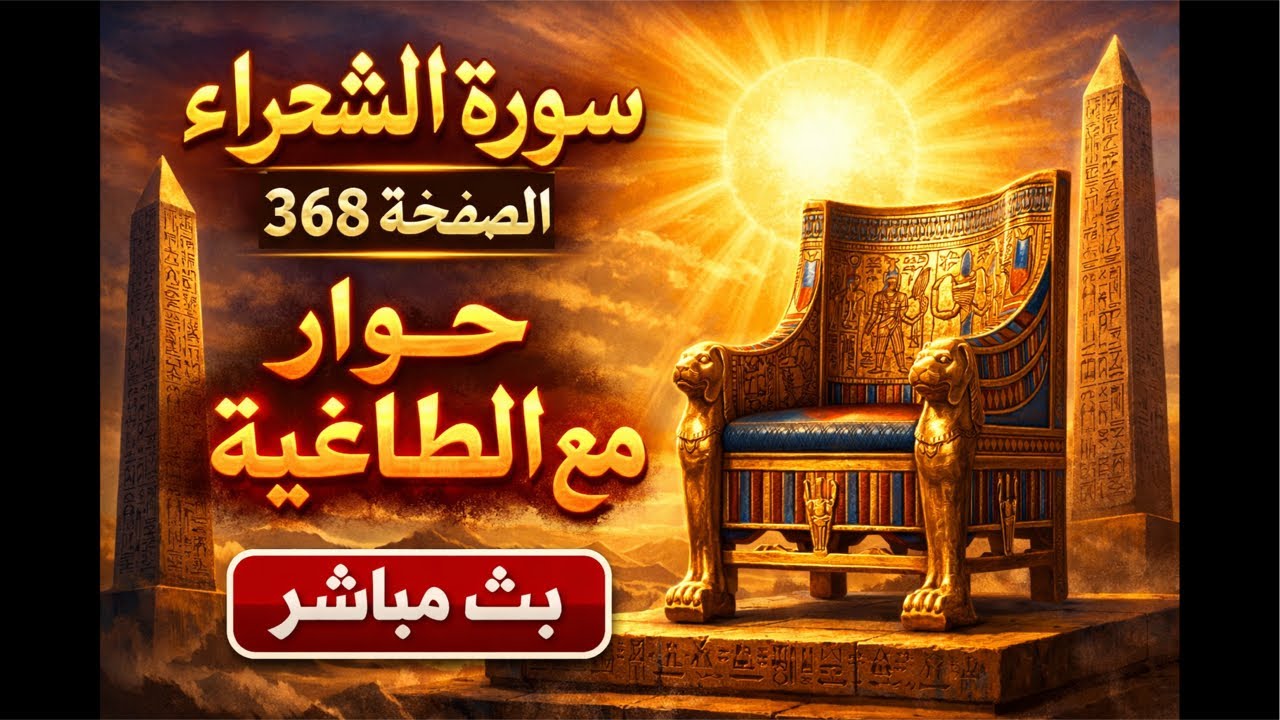 حوار قوي جدا من سورة الشعراء الصفحة  368 بثًا مباشرًا